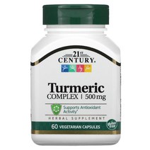 21st Century Turmeric Complex 500 mg 60 Vegetarian Capsules