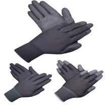 [50켤레] PU장갑 PUPALM / PUTOP / PU내피, 50세트, 손바닥코팅 (회색 L)