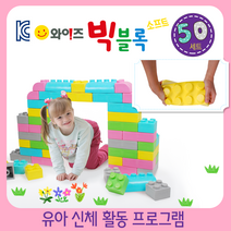와이즈 빅블록 소프트_50 pcs 파스텔 색상