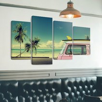 아란아트 풍경화 분할액자 캔버스 그림 45종 거실 카페 주방 인테리어, 2. 중대형 100x50(cm) 3개