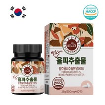 맛있는동행 발효율피 발효 율피 추출 분말 가루 추출물 정 600mgX60정, 60정, 6병