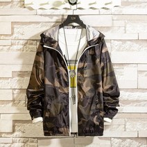 cs mall 남성 밀리터리 캐주얼 후드 점퍼 W1288