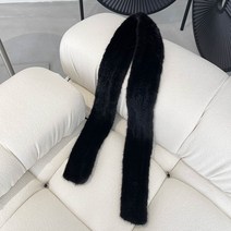 추동여성롱밍크퍼머플러양면밍크콤팩트 밍크머플러진모블랙넥워머