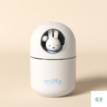 미피가습기 에어레스트 아로마오일 탁상용 무드등 원룸 강아지 고양이 차량 책상용, White Blue