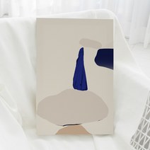 홈카페 미니멀 모던아트 감성 추상화 32종 인테리어 그림 캔버스 액자, 16.블루드롭 1