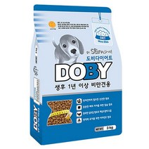 도비 어덜트 곡물 비만견 전용 다이어트 사료, 3kg, 6개
