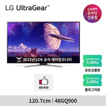 [사은품증정] LG 울트라기어 48GQ900 (48인치/UHD/OLED/0.1ms/120Hz/HDR) 게이밍 모니터 *방문설치*, 48GQ900(LG방문설치-안심번호불가)