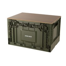 스카이트립 에어즈락 오픈형 캠핑테이블 폴딩박스 차박 세트, 오픈형 박스 올리브그린 + 포켓 양면(고무탭)