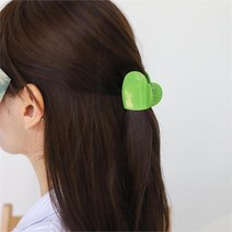 여자 하트 유광 미니집게핀 화려한 머리핀 (8600269)