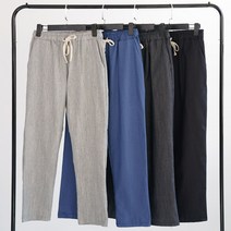 제니유 남성용 9부 밴딩 슬랙스 바지 빅사이즈 의류 면 슬림핏 팬츠