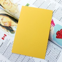페이퍼포레스트 컬러 엽서 용지 종이 무지 캘리그라피 20매입, 16.엘로우(20매입), 1개