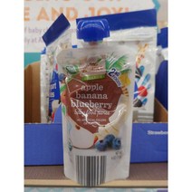 Little Journey baby food Puree 2nd Foods 리틀 저니 애플 바나나 블루베리 베이비 푸드 퓨레 4oz 4팩, 상세내용참조