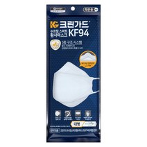 크린가드 수프림 스마트 황사마스크 KF94 흰색 대형 1매입, 1개, 1개