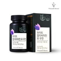 비타민하우스 파이토 멀티비타민 포우먼 1 300 MG X 60정 X 12병 셀렌 유산균 셀레늄