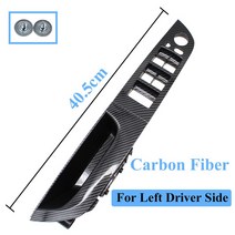 lhd 왼손 드라이버 내부 도어 팔걸이 창 스위치 커버 패널 트림 bmw 3 시리즈 e93 320i 325i 330i 335i 2007-2014, lhd e93 탄소 섬유