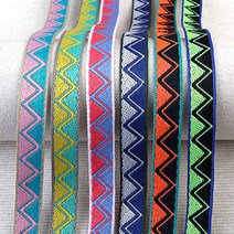 [Y-63-04]지그재그리본 10mm 1yd(90cm), 핑크