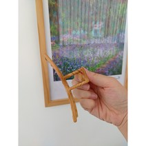 킴제이 가을우드톤 빅 철 집게핀 올림머리집게핀 안부러지는 집게핀