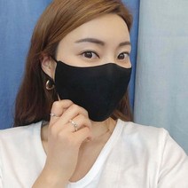 [미스블혹] 중년여성 사이즈 큰 여름 인견 안감 매쉬 꽃 천 마스크