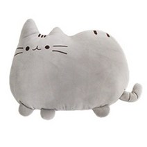 기프트앤돌 대형 모찌 말랑말랑 미오미오 고양이 쿠션 봉제인형 50cm, 그레이미오