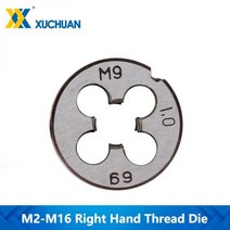 새로운 diy 금형 기계에 대 한 라운드 금속 절단 죽을 나사 절삭 공구 M2-M16 도구, M15x1.25