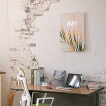 발루아 LED 시계용 액자+LED벽시계 액자, 6.트로피컬 + 24cm LED벽시계