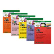 두성 OA팬시페이퍼 120g A4 OA용지 색상지, M04/노랑색