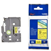 브라더 라벨테이프 TZe-621 9mm 노랑바탕 검정글씨 PT-1100K 1280 2430 2700 9500 9700 (브라더라벨테이프/용지/사무용품/문구/건강/생활 추천)