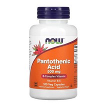 나우 푸드 판토텐산 100정 Now Foods Pantothenic Acid