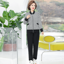 가을 캐주얼 트레이닝복 세트 중년 가을 풀오버 투피스 중장년 여성복