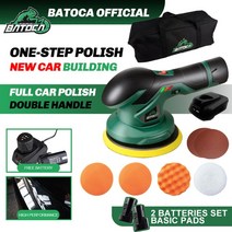 핸드그라인더 샌딩기 자동차 무선 광택기 폴리셔 batoca 12v da 브러시리스 연마, 배터리 2개 세트 1, 220v-230v, 협력사