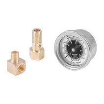 Fuel Pressure Gauge Liquid 0-100PSI Oil Compatible with Civic 88-91 S2000 00-03 Injection, 03 Black