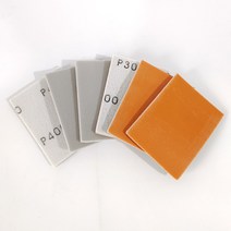 오비탈 샌딩기 연마기 목공 베어툴 에어 샌더기 오비털 샌더 75x100mm 스퀘어 드라이 그라인딩 스폰지 샌드페이퍼 자동차 페인트 샌딩 자체 접착 플록, [05] P3000, [01] 40 PCS