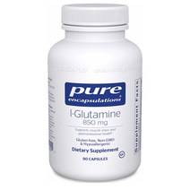 Pure Encapsulations L-글루타민 850mg 90정 l-Glutamine - Hypoallergenic Supplement, 1팩