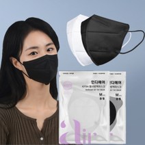 황사방역 마스크 KF94 새부리형 중형 개별포장 비말 미세먼지 일회용 여름 중학생 고등학생, 흰색 100매