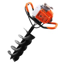 미니굴삭기 나무 파종기 농장 집게 굴착기 소형 건설, 52cc+12cm 합금 싱글 블레이드 드릴