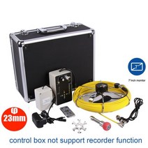 리지드 내시경 512hz sonde 송신기 로케이터 수중 비디오 시스템 파이프 벽 검사 하수도 카메라 키트 (10 인치 IPS 모니터 포함), 10m, 7inch 23mm 2