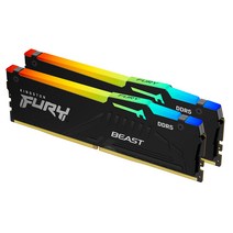킹스톤 테크놀로지 Kingston FURY 데스크탑 PC용 메모리 DDR5 AM5 AMD EXPO 인증 5600MT초 16GB×2장 Kingston FURY Beast 비스트 RGB AM5 CL36 KF556C36BBEAK2-32 RGB LED 제품 수명 기간 보증