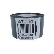날인기먹지 30mm 100m 25 35 LC1 코드 리본 포장 열 전달 날짜, LC1x 업그레이드 45MMx100MX10개