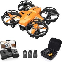 촬영용드론 가성비 방송용 입문용 낚시 레이싱 연습용 가성비 저소음 호버링 짐벌드론 Holy Stone mini rc drone 720p camera headless drones, 주황색 720p 상자
