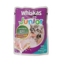위스카스 키튼 파우치 참치 85g 고양이 애묘