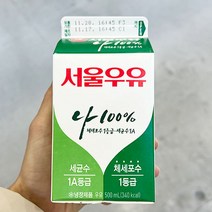 서울 흰우유 500ML X 5개, 종이박스포장