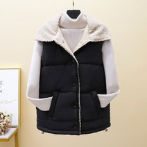 조끼 가을 양털 여성 패딩