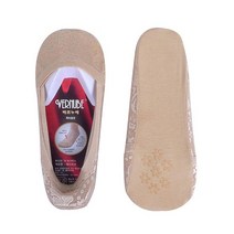 여성 자갸드 미끄럼 방지 덧신 살색 구두 삭스 1켤레