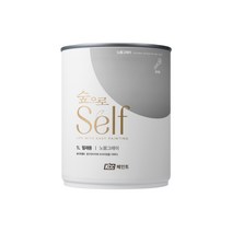 KCC 숲으로셀프 철재용 친환경 페인트 에그쉘광 1L, 노블그레이, 1개