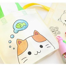 민화샵 그림그리기 부직포가방만들기, 밤톨 고슴도치 가방, 1개