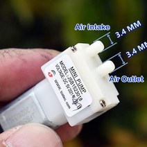 가압펌프 가정용 수도 무소음 소형 마이크로 미니 030 공기 펌프 dc 5v 6v 진공 다이어프램 펌프 음압 펌프 작은 공기 펌프 수족관 물고기 탱크 산소 펌프, 없음