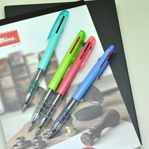 보야 삼색 3색 0.7mm 니들펜 볼펜 실크 인쇄 판촉 선물 10개, 랜덤