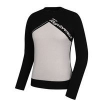 [테일러메이드]21FW 여성 브이 배색 라운드 니트 TWSRK7126-509