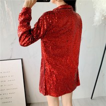 비경 봄가을 공연 무대 반짝이 화려한 스타일리시 여자자켓