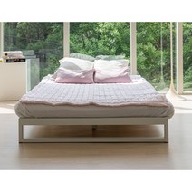 경주인견 누빔 패드(SS/Q), 라이트 그레이